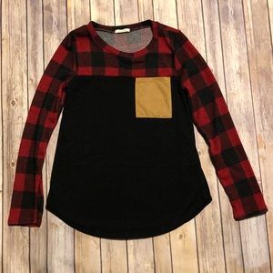 Buffalo plaid top